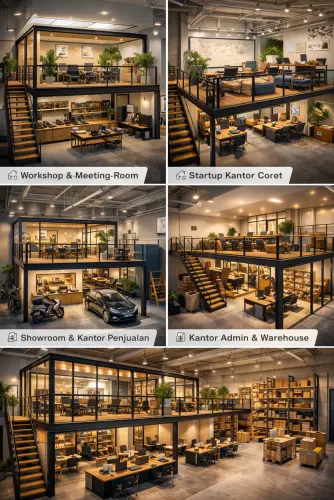 Mezzanine Ruang Kantor di Cipayung